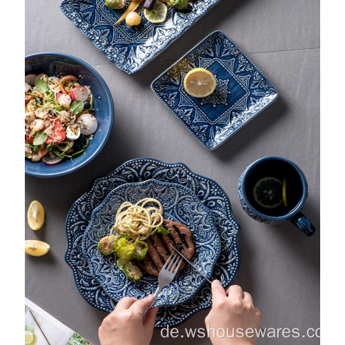 Großhandel neuer Stil geprägte Hochzeits-Party-Abendessen-Set